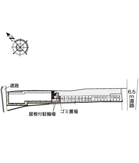 ★手数料０円★加古川市尾上町口里 月極駐車場